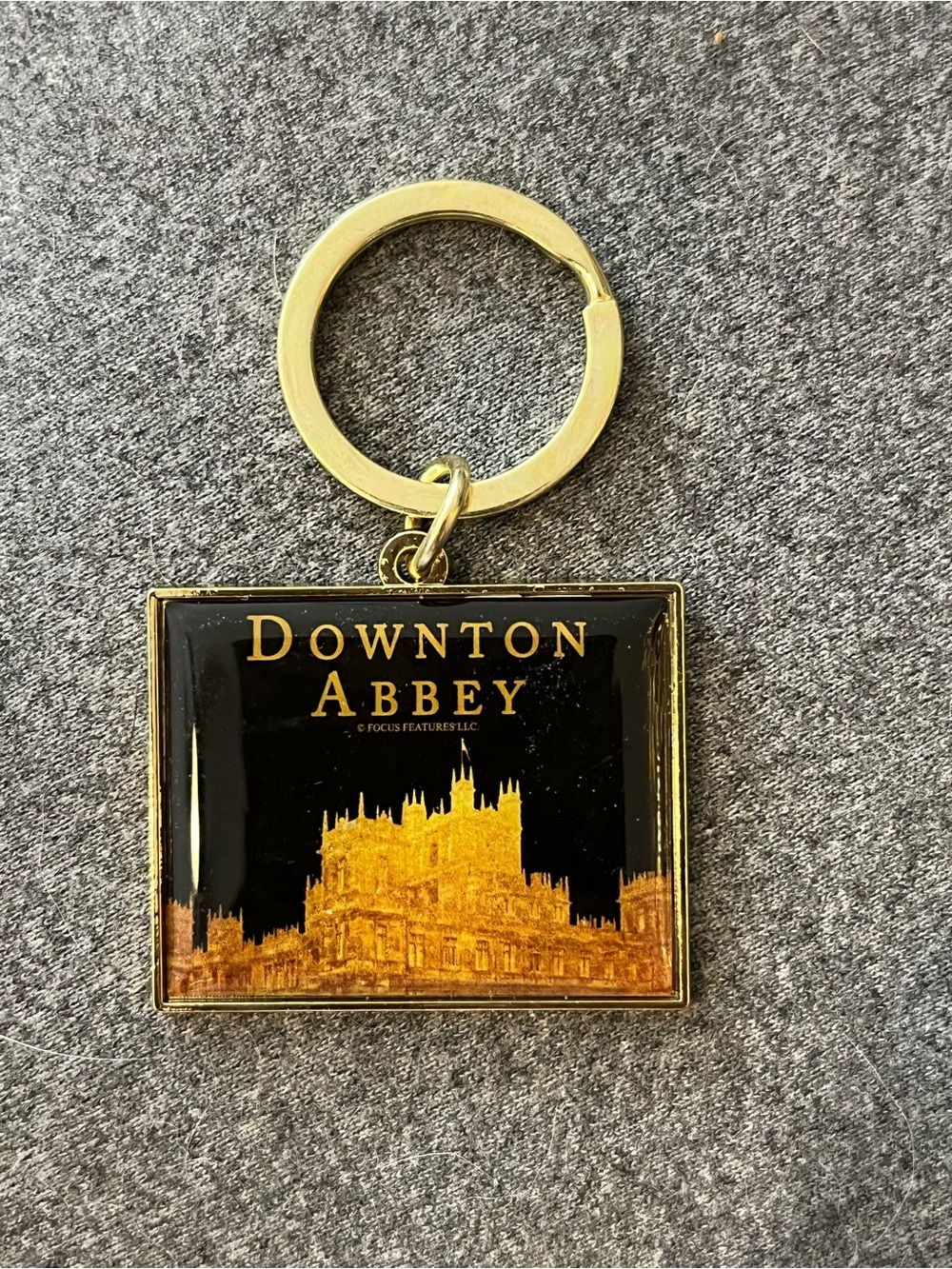 Downton Abbey Gold & Black Keychain